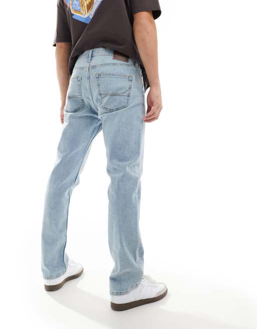 Hollister slim straight jeans in light wash blue ASOS