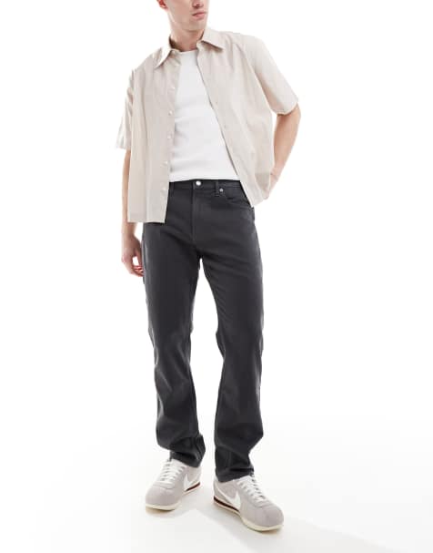 Hollister - Smalle jeans met rechte pijpen en 5 zakken in zwarte overdye - view 1