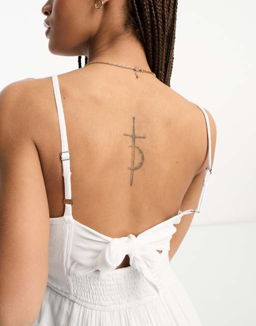 Vestido blanco hollister store