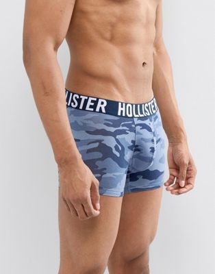 Hollister Solid 3 Pack Trunks Logo 