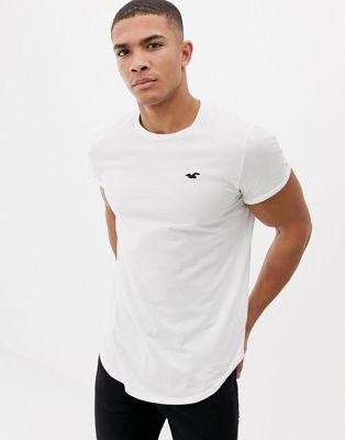 shirt seagull logo slim fit in white 