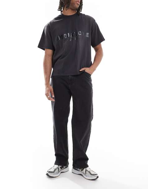 Hollister - Sorte posede jeans med 5 lommer - view 1