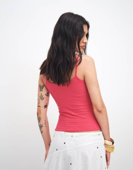 Hollister - Spain - Camitop in voetbalstijl in rood, 4 van 4