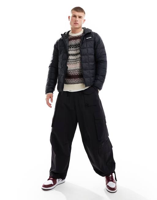 Hollister sport grid puffer jacket in black, 2 of 4