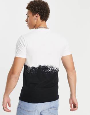 Sport - T-shirt tecnica bianca con logo e stampa di schizzo-Bianco - Hollister T-shirt donna  - immagine1