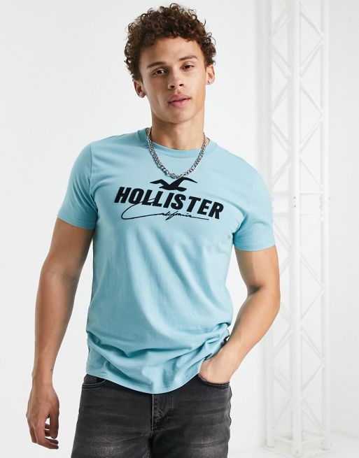 Hollister Men Blue Printed Shirt