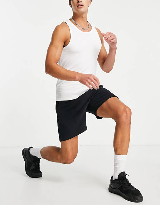 Hollister sports tech vr logo sweat shorts in black co-ord