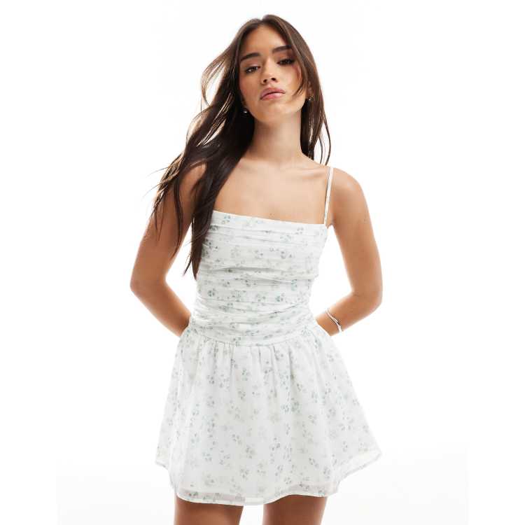 chiffon skort dress hollister Hollister white chiffon skort dress