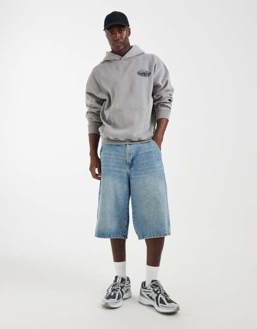 Hollister Starboy graphic hoodie in grey, 3 of 5