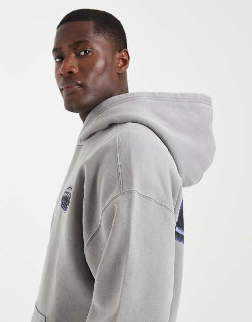 Hollister Starboy graphic hoodie in grey, 4 of 5