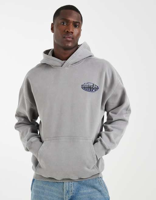 Hollister Starboy graphic hoodie in grey, 5 of 5