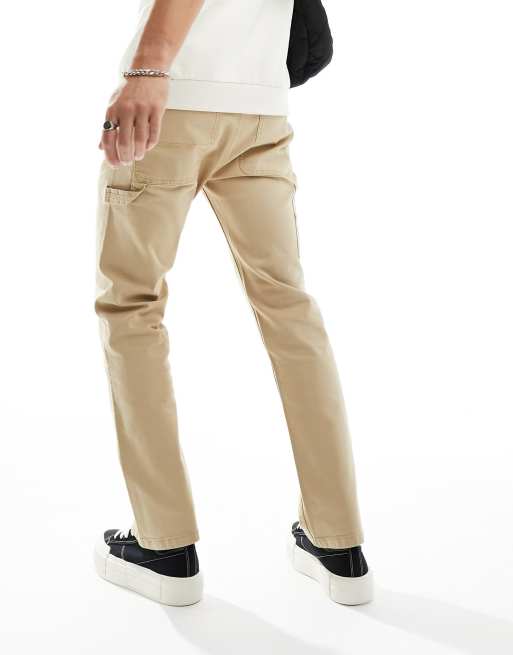 HOLLISTER Tapered Trousers in Beige