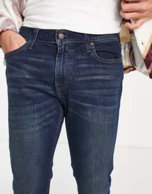 dark blue hollister jeans