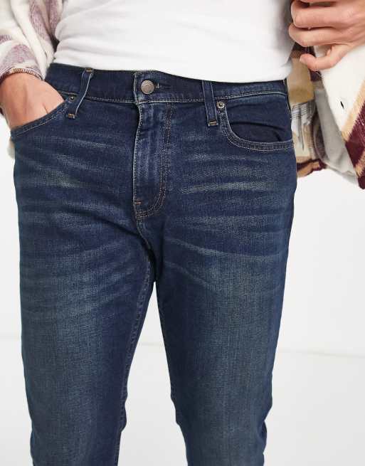 Hollister straight jean in dark blue