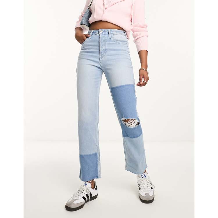 Hollister wide leg jeans on sale