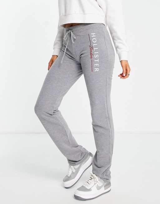 Hollister, Pants & Jumpsuits, Hollister California Womens Grey White  Sweatpants Size Small Joggers Track