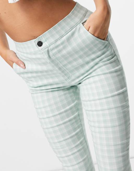 Hollister green plaid pants new arrivals
