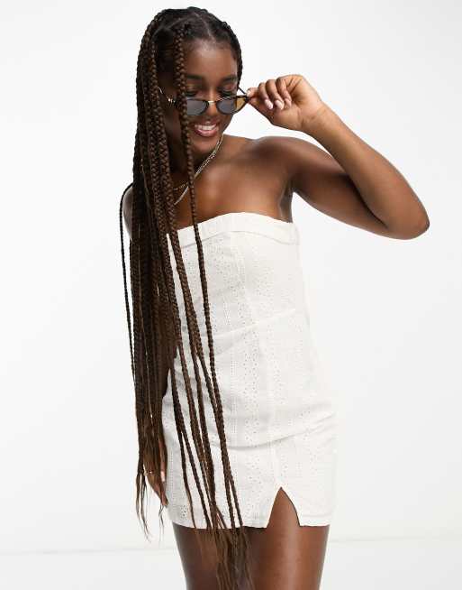 Hollister white bandeau sale