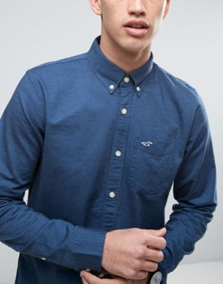stretch oxford muscle fit shirt hollister