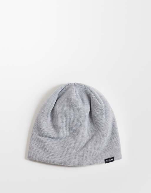 Hollister Strickmütze mit Grafik in Grau, 2 von 3
