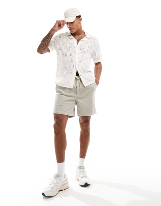 Hollister - Strikket og hvid skjorte med blonde-effekt og knapper, 3 af 4