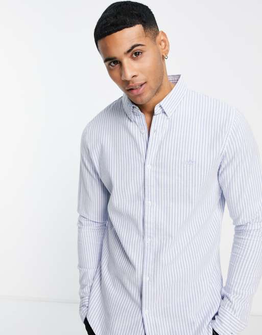 Hollister blue striped shirt sale