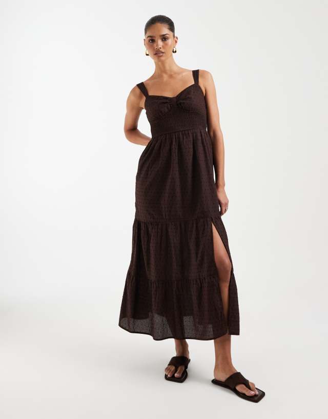 princess ace dress Of Hearts Backless Maxi Black resort top Lined For Comfort And AllSaints 2-in-1 Bordeuax Slip Color:Lilac Floral Print