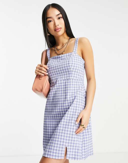 Hollister checkered dress clearance
