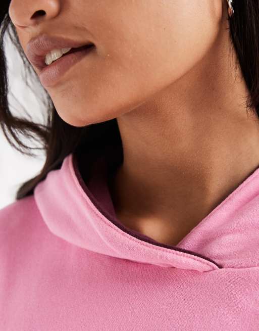 Hollister - sudadera con capucha extragrande con estampado Brooklyn en burdeos, 2 de 4