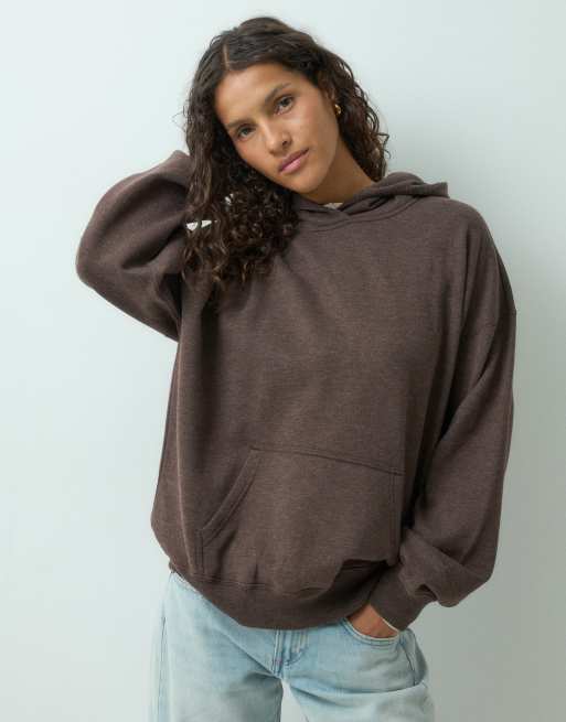 Hollister - sudadera con capucha extragrande marrón, 5 de 5