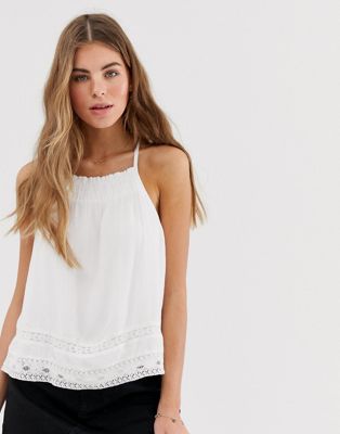 Hollister summer cami with lace detail | ASOS