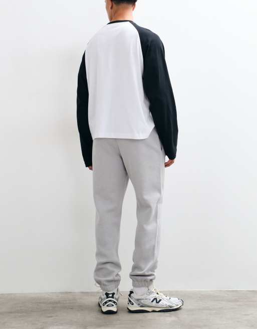 Hollister super baggy cinched joggers in washed grey, 5 of 8