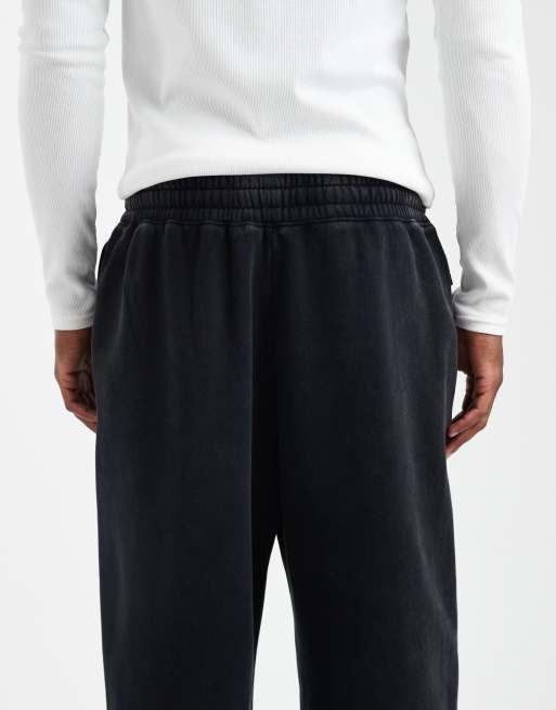 Hollister super baggy graphic sweatpants in washed black, 5 of 5