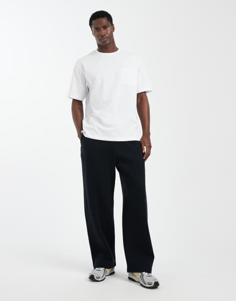 Hollister super baggy joggers in black