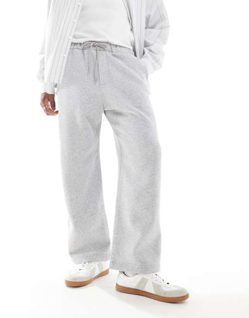 Hollister super baggy sweat trackies in grey, 3 of 5