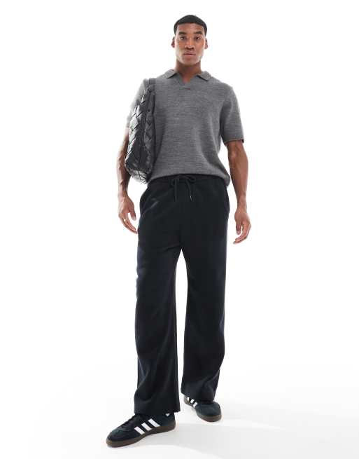 Hollister super baggy sweatpants in black