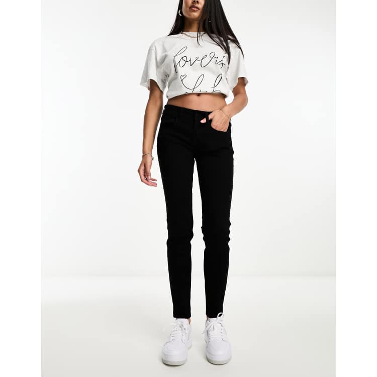 Black skinny jeans hollister clearance