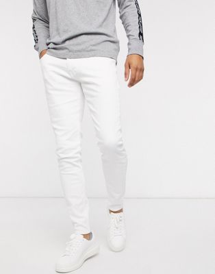 Hollister super skinny fit jeans in white ice