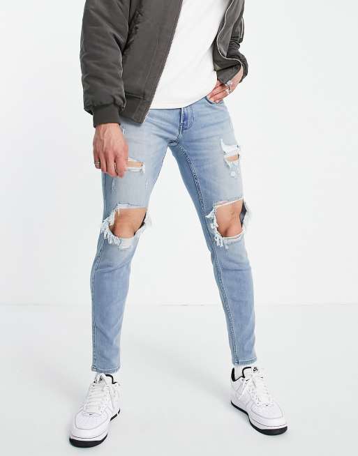 Ripped jeans 2025 at hollister