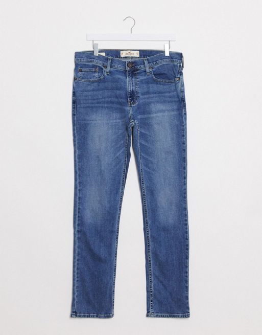 HOLLISTER Womens Super Skinny Jeans W28 L33 Blue Cotton
