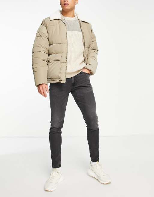 Hollister - Super skinny-Jeans i sort vask