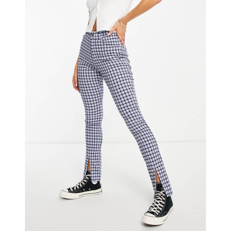 Hollister plaid trousers discount