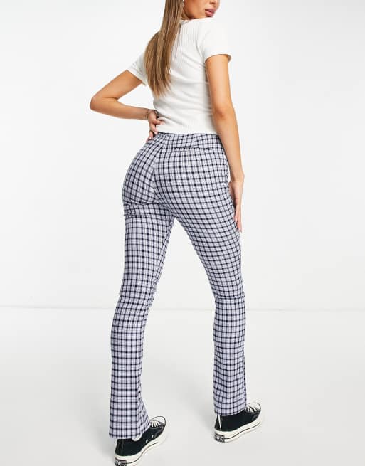 Hollister super skinny trouser in blue plaid