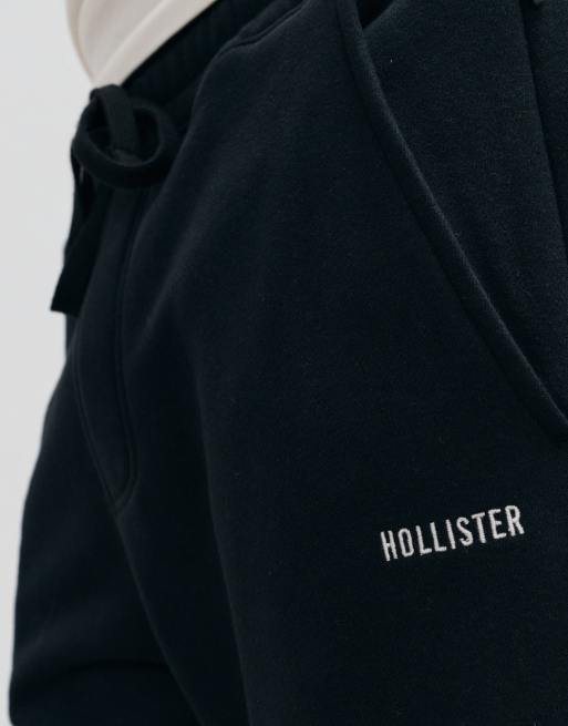 Hollister super weite Jogger mit Tunnelzug in Schwarz, 3 von 5