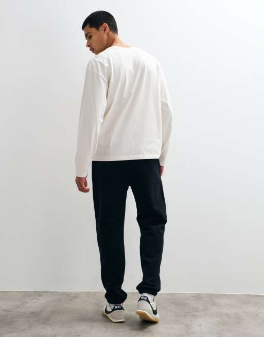 Hollister super weite Jogger mit Tunnelzug in Schwarz, 5 von 5