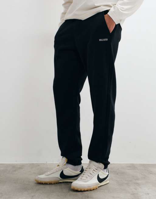 Hollister superbaggy joggers med dragsko i svart, 2 av 5