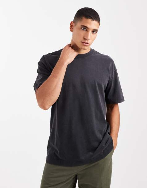 Hollister – Svart, kraftig t-shirt i oversize med boxig passform, korta ärmar och rund halsringning - view 1
