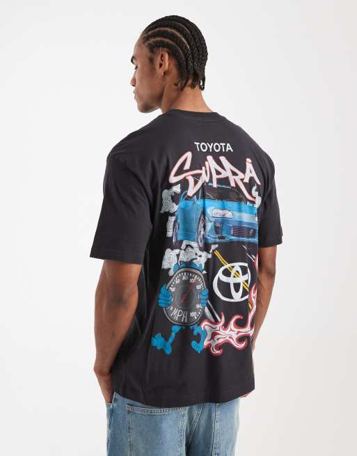 Hollister – Svart t-shirt med F1 -tryck