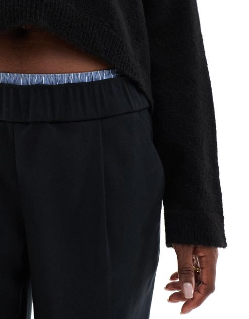 Hollister – Svarta byxor med dubbelt midjeband, 5 av 5