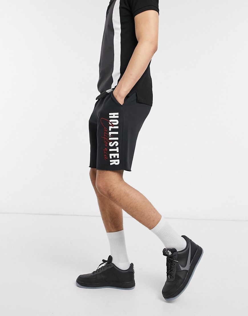 Hollister – Svarta shorts med ikonisk logga